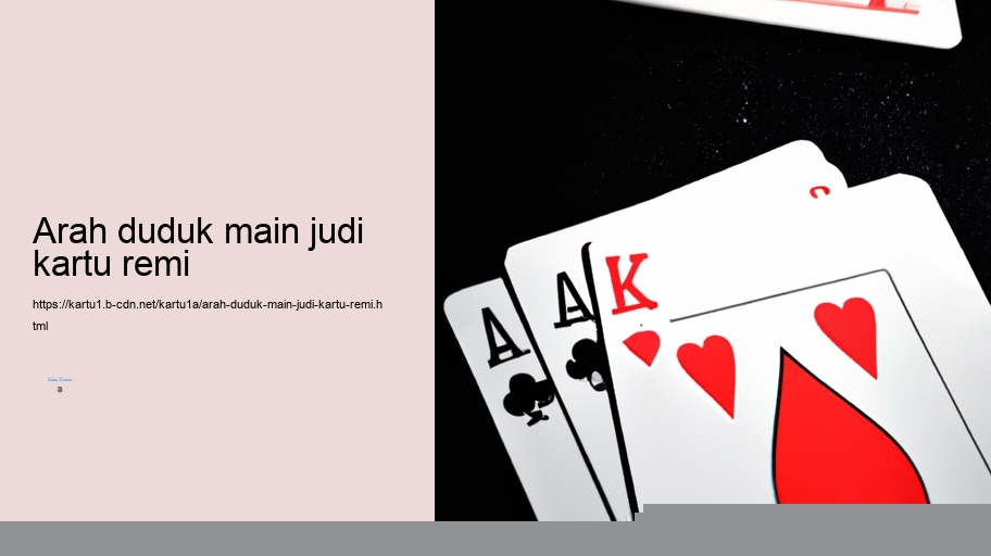 arah duduk main judi kartu remi