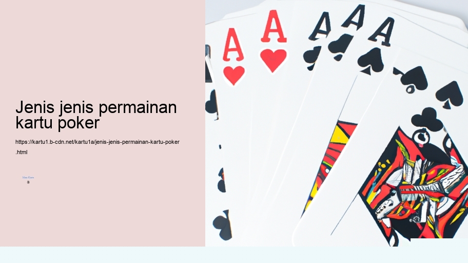 jenis jenis permainan kartu poker