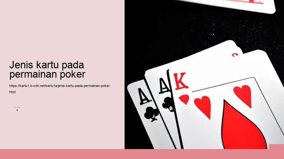 jenis kartu pada permainan poker