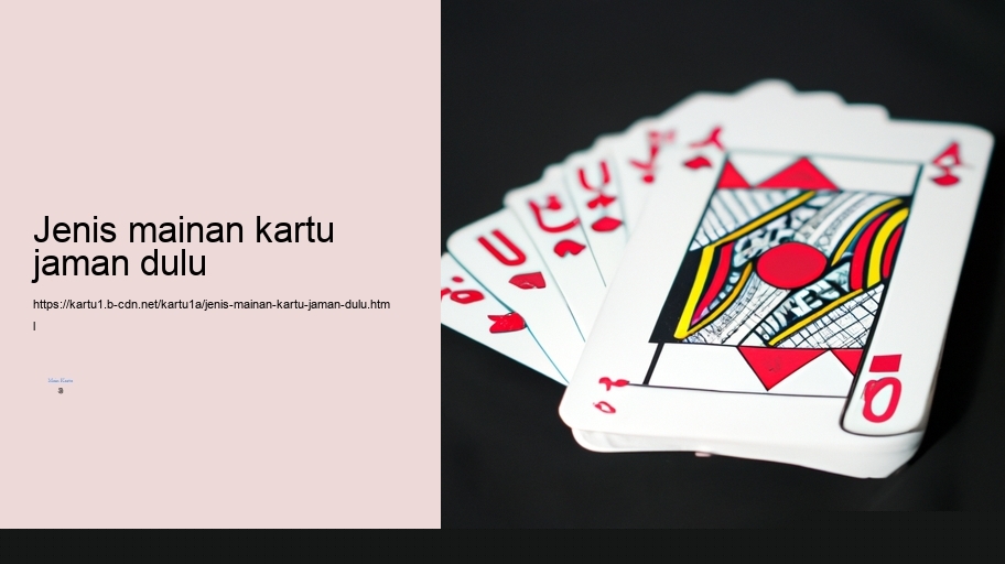 jenis mainan kartu jaman dulu