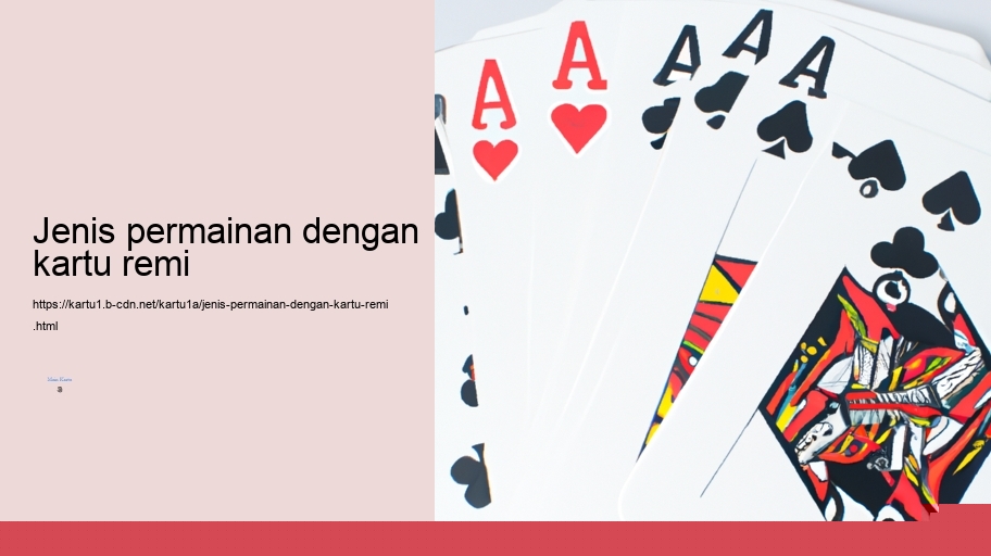 jenis permainan dengan kartu remi