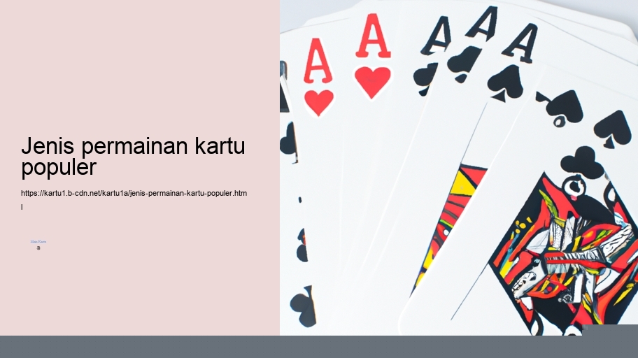 jenis permainan kartu populer