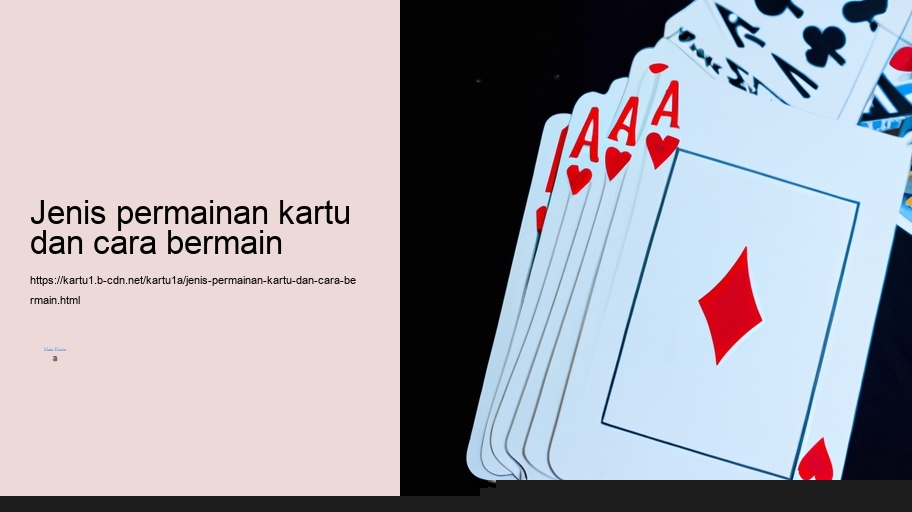 jenis permainan kartu dan cara bermain