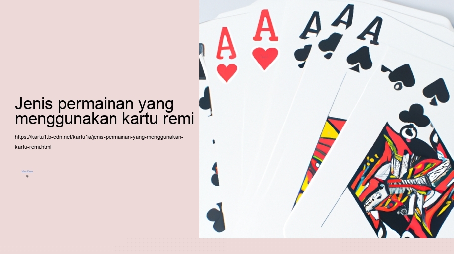 jenis permainan yang menggunakan kartu remi