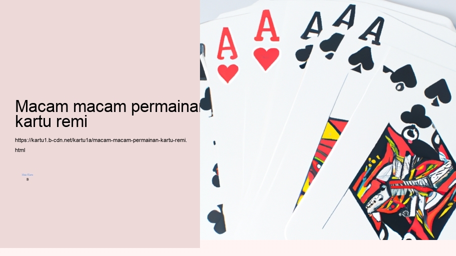 macam macam permainan kartu remi